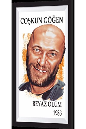 Tecavüzcü Coşkun Göğen Yeşilçam Temalı Çerçeve Görünümlü Mini Ahşap Poster