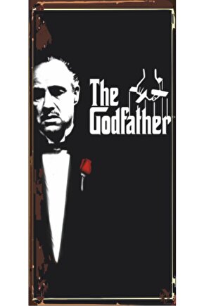 The Godfather Baba (10 Cm X 20 Cm) Mini Retro Ahşap Poster