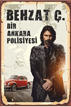 Behzat Ç. Bir Ankara Polisiyesi Retro Ahşap Poster