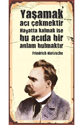 Nietzche Ahşap Edebiyat Posterleri