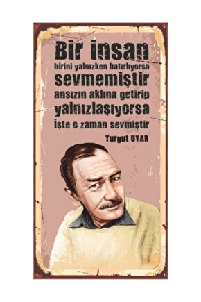 Turgut Uyar Ahşap Şair Posterleri