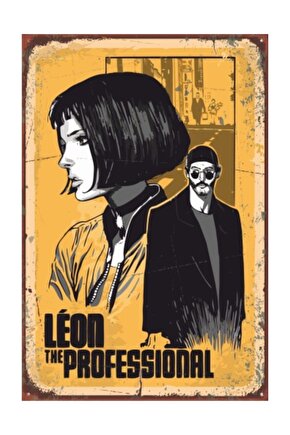 Leon The Professional Sinema Retro Vintage Ahşap Poster