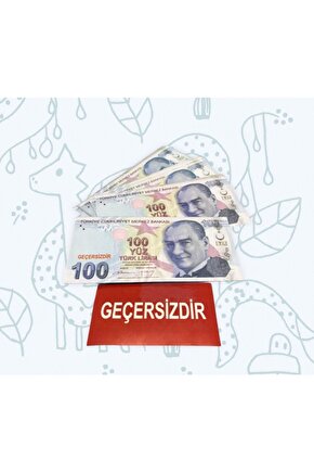 100 Adet 100 Liralık Oyuncak Para