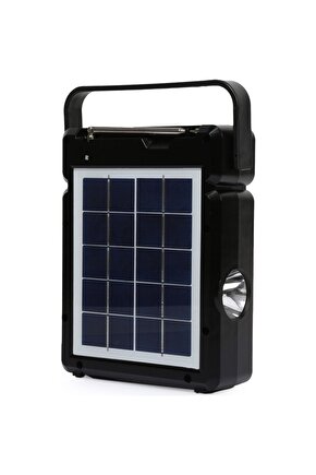 NS-2730LS SOLAR GÜNEŞ PANELLİ RADYOLU BLUETOOTH HOPARLÖR TORÇ LED FENERLİ KAMP LAMBASI 2XAMPUL