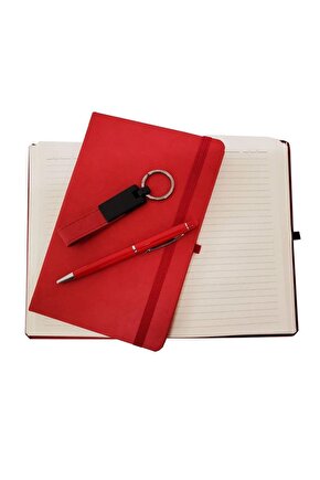 Defter Kalem ve Anahtarlık Set Dekoratif Hediyelik