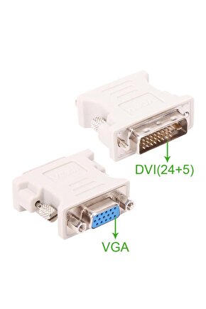 Ca301 Dvi 24 5 Erkek To Vga Dişi Dönüştürücü