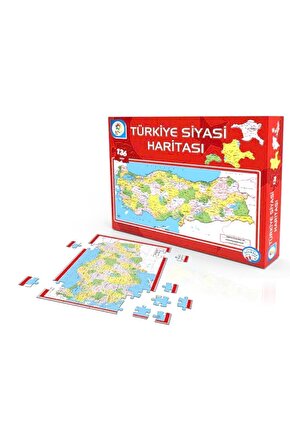 Siyasi Harita Puzzle Kutulu 136 Parça