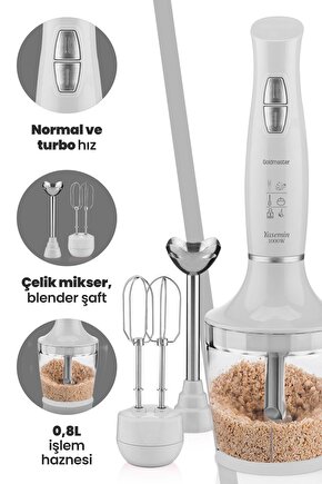 Yasemin Blender Set (Gm 7240) Beyaz