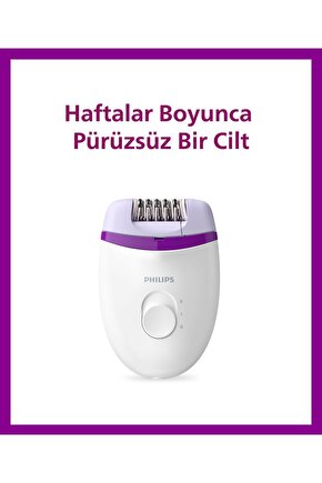 BRE22505 Kablolu Epilatör,Bacak İçin Kullanım,2 Hız Ayarı,Yıkanabilir Başlık