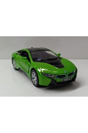 Dianomi KİNSMART 1:32 ölçek BMW İ8 ÇEK BİRAK METAL MODEL