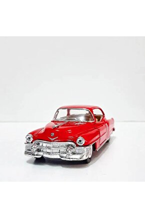 1.36 ÖLÇEK KİNSMART LİSANSLI 1953 CADİLLAC ELDORADO KIRMIZI RENK 12CM MODEL METAL ARABA