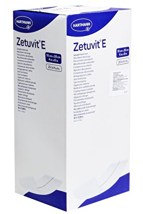 Zetuvit E 10x20 Cm Yüksek Emici Steril Kutuda 25 Adet