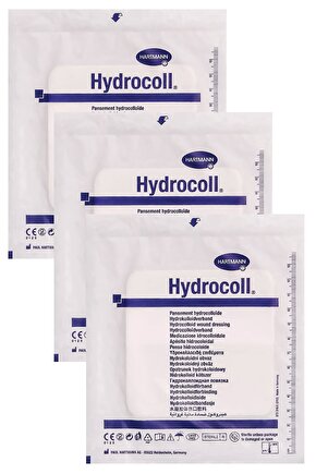 Hydrocoll, Hidrokolloid Yara Örtüsü, Şeffaf, Kendinden Yapışkanlı, 10cmx10cm 3 Adet