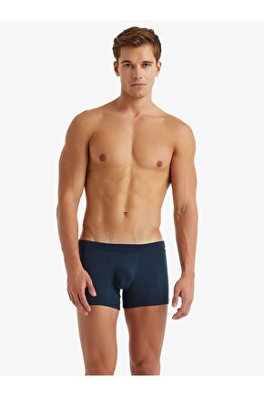 Erkek Modal Elastan Boxer Silver 9310 - Lacivert