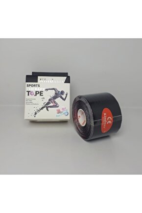 Kinesiology Tape Ağrı Bandı 5 cm X 5 mt Siyah