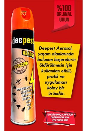 Aerosol 300 Ml Haşere Öldürücü Hamamböceği Sivrisinek Öldürücü