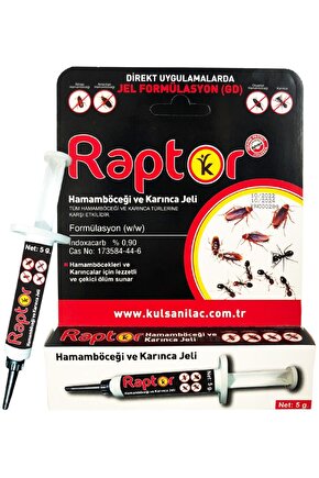 Kulsan Raptor Hamam Böceği Jeli Karınca Jeli 5 G Raptor 5 gr