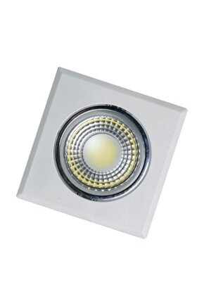 5w Kare Cob Led Spot6400kparlak Beyaz Işıkinci Beyazı Kasa