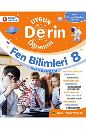 8.sınıf Fen Bilimleri Soru Bankası (YENİ) Kavram Haritası Hediyeli Karekodlu