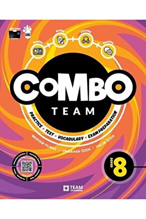 Combo Team 8.Sınıf (Practice+ Test+ Vocabulary+ Yazılı Sınavlara Hazırlık Hepsi Tek Kitapta)