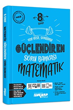 8. Sınıf Matematik Güçlendiren Soru Bankası Video Çözümlü Ankara Yayıncılık