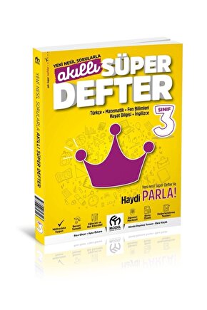 3.sınıf Süper Akıllı Defter - Yeni Nesil Sorular