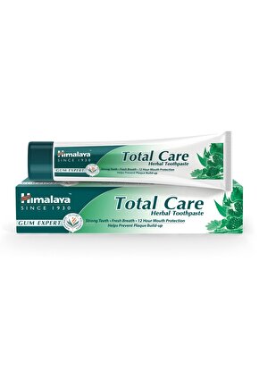 Total Care Bitkisel Diş Macunu, Florürlü, Parabensiz, Bitkisel Enzim, 100 ml 125 gr