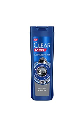 Men Şampuan Ve Duş Jeli Arındırıcı Kömür 350 ml