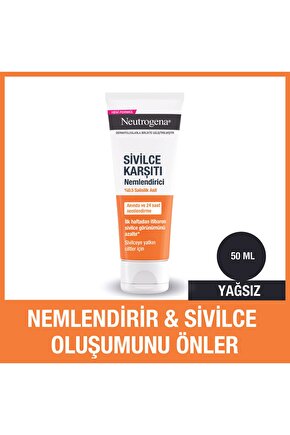 Sivilce Karşıtı Yağsız Yüz Nemlendiricisi 50ml, 50 ml