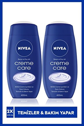 Creme Care Banyo Ve Duş Jeli 400ml, Ekstra Bakım Yapan Vücut Şampuanı X 2 Adet