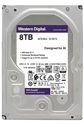 WESTERN DİGİTAL 8 TB HARDDİSK