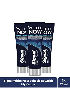 White Now Leke Karşıtı Kahve Ve Sigara Içenler Için Beyazlatıcı Diş Macunu 75ml X3