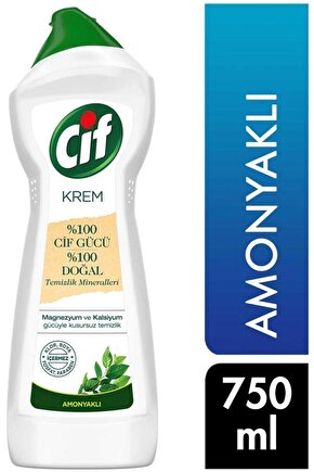 Krem Yüzey Temizleyici Amonyaklı Yağ Ve Kireç Sökücü Leke Çıkarıcı 750 ml 1 Adet