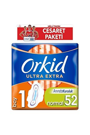 Hijyenik Ped Ultra Extra Normal 52li Milli Takım Cesaret Paketi