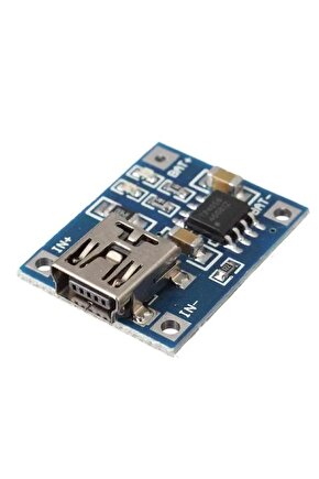shopmrt TP4056 Korumalı Lityum Lipo Pil Şarj Devresi Mini USB Batarya Şarj Devre 1A 5V  542093