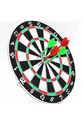 17inç Dart Tahtası Çift Taraflı 6 Metal Iğne Uçlu