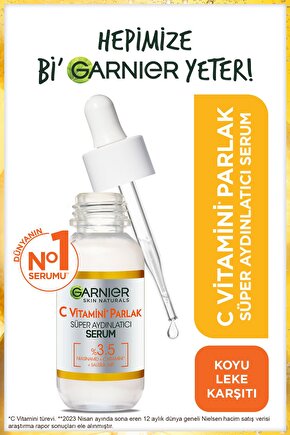 C Vitamini Parlak Süper Aydınlatıcı Serum 30ml  (Niasinamid + Salisilik Asit)