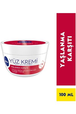 Yaşlanma Karşıtı Uv Korumalı Yüz Bakım Kremi 100 ml- 24 Saat Nemlendirici