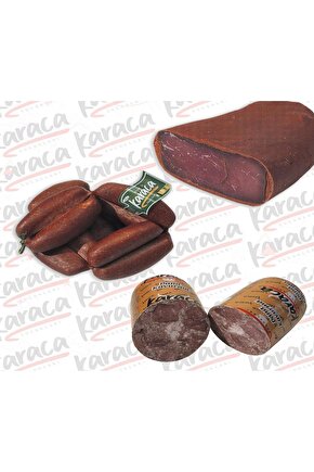 Yöresel Evlik Sucuk 750 gr Yağsız Çemensiz Pastırma 750 gr Blok Dana Kavurma 750 gr