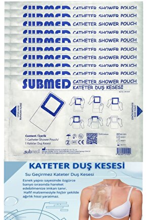 Su Geçirmez Banyo Bandı ,diyaliz Kateter Kesesi, 10 Adet