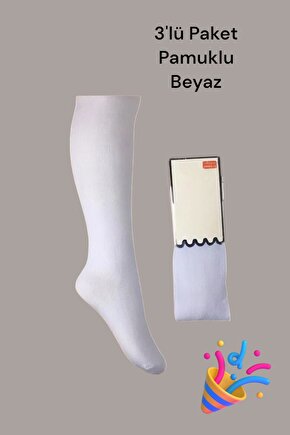 Çocuk Pamuklu Kilotlu Çorap Beyaz Renk Külotlu Çorap