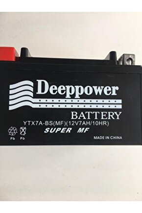 Ytx7a-bs (mf) 12v 7ah Sct Ve Motosikletler İle Uyumlu Akü