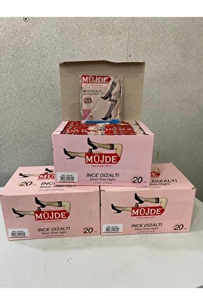 Ince Diz Altı Çorap 24lü 57 Ten