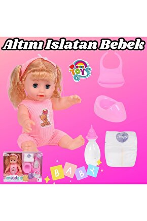 Maide Altını Islatan Et Bebek - Oyuncak Altını Islatan Bebek - Su İçen Bebek - Altına İşeyen Bebek -