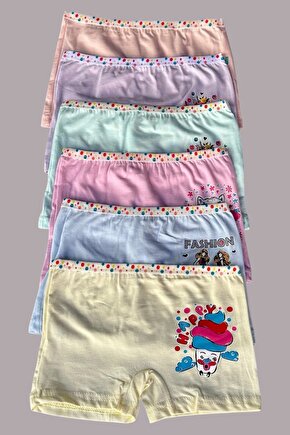 12li Paket Kız Çocuk Boxer