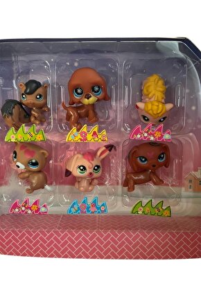 Minişler Littlest Pet Shop 6 Li Karakter Seti Lovely Zoology Squirrel