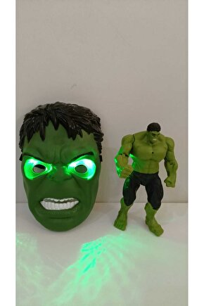 hulk  maskesı ve robotu pilli oyuncak