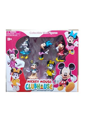 Oyuncak Minnie Mouse 5li Set Mickey Mouse Oyuncak Karakter Seti