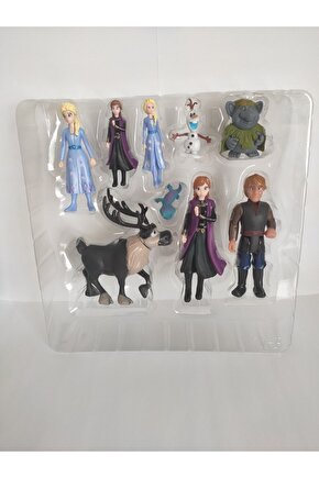 Frozen Figür Oyuncak Anna, Frozen Ve Olaf 9lu Figür Set