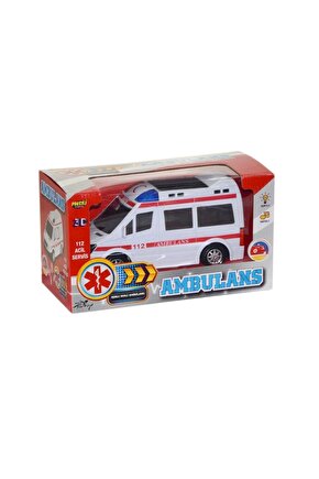 Kutulu Pilli Işıklı Sesli Ambulans
